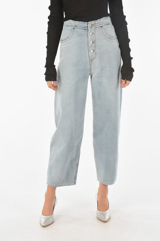 MM6 Light Wash High-waisted Palazzo Denims