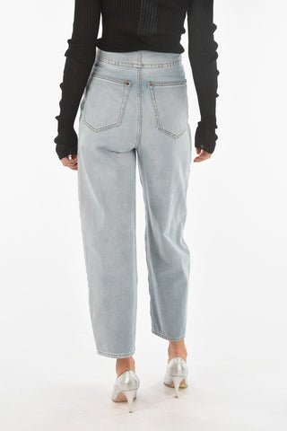 MM6 Light Wash High-waisted Palazzo Denims