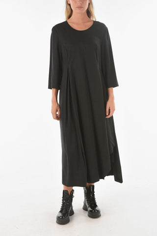 Maxi Vestito DIAMOND Svasato a Maniche Lunghe