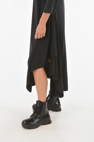 Maxi Vestito DIAMOND Svasato a Maniche Lunghe
