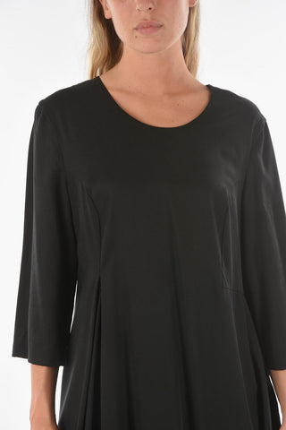 Maxi Vestito DIAMOND Svasato a Maniche Lunghe