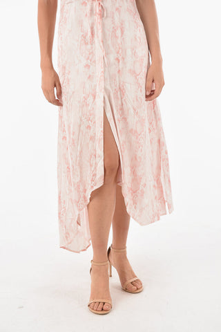Satin TATE MASALA Sleeveless Shirt Dress with Animalier Print