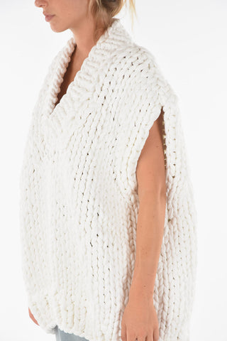 MM4 Minidress Smanicato in Maxi Filato