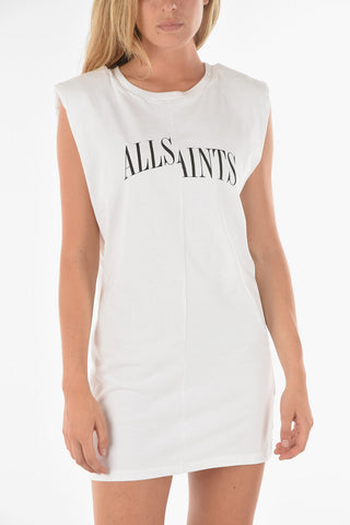 Padded Shoulder CONI DROPOUT Cotton Minidress