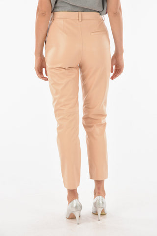 MM6 Leather Slouchy Pants