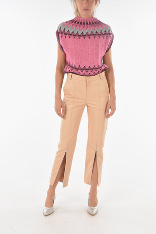 MM6 Leather Slouchy Pants