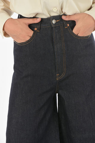 MM6 Jeans 5 Tasche Svasati con Lavaggio Scuro
