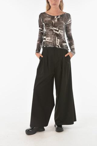 Long-sleeve T-shirt MONOPOLI with Boat Neckline