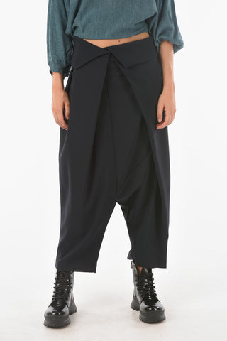 Low Crotch MAFFY Pants with Asymmetrical Cut