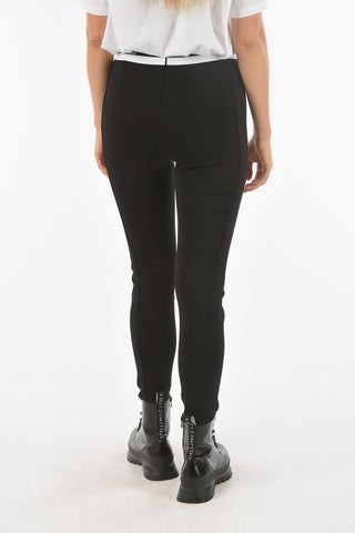 Logo Elastic Waistband Stretch Cotton Pants