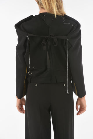 Contrasting Band FLIPPED PANTS Top