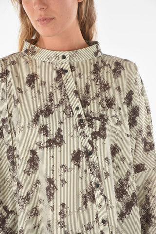 Mandarin Collar SIRIO Shirt with Asymmetrical Fastening