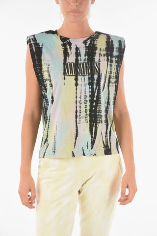 Padded Shoulder CONI TYDY Tie Dye Tank Top