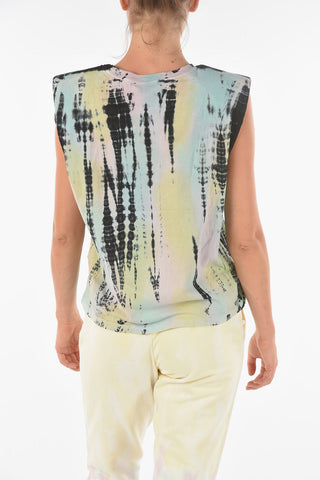 Padded Shoulder CONI TYDY Tie Dye Tank Top