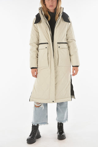 Long HATTIE Puffer with Side Zips and Maxi Pockets