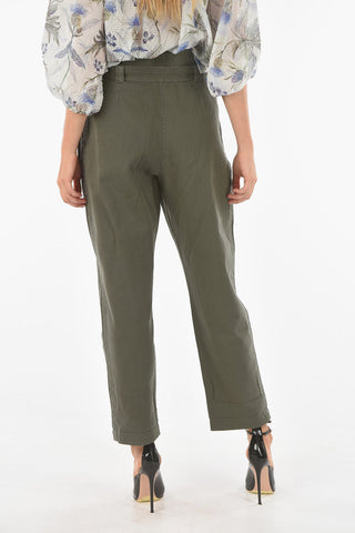 Pantaloni Slouchy CORRINE a Doppia Pinces con Cintura