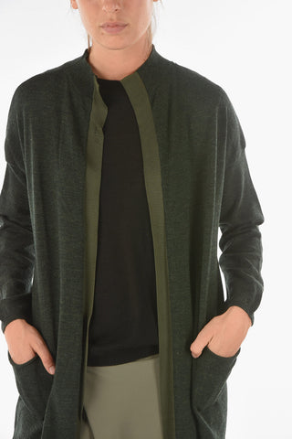 Long SWAPS Cardigan with Contrasting Bands