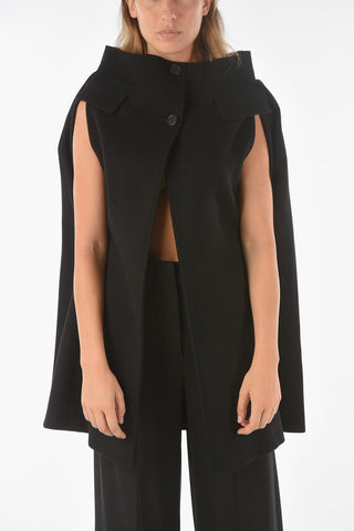 MM1 Sleeve-less Virgin Wool Blend Kaban Coat