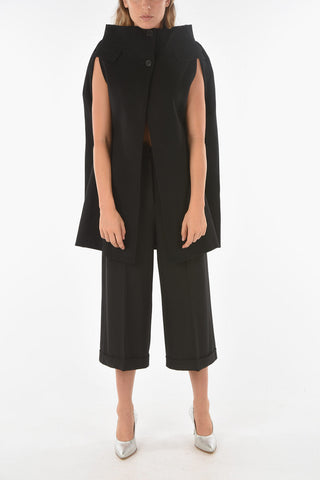 MM1 Sleeve-less Virgin Wool Blend Kaban Coat