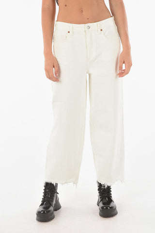 Fringed Bottom JAYCE Wide Leg Denims