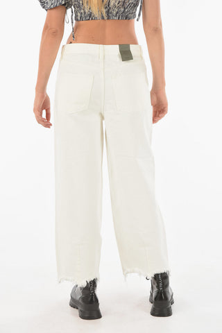 Fringed Bottom JAYCE Wide Leg Denims