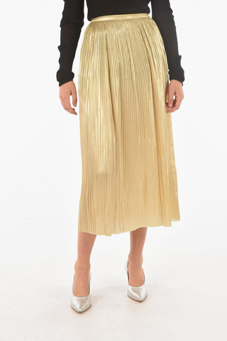 MM1 Gonna Plissè in Seta Lurex