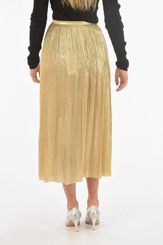 MM1 Gonna Plissè in Seta Lurex