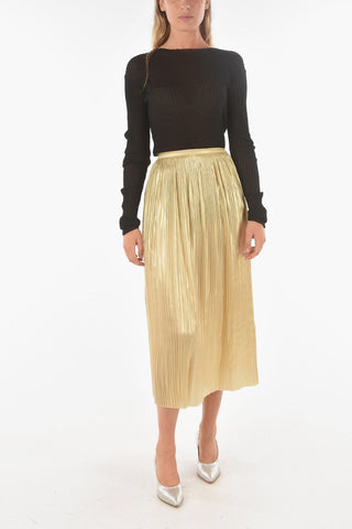 MM1 Gonna Plissè in Seta Lurex