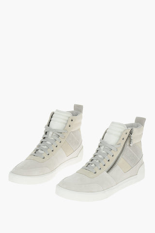 side zip suede leather S-DVELOWS MID CUT sneakers