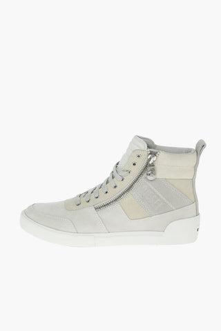 side zip suede leather S-DVELOWS MID CUT sneakers