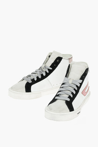 Sneakers alte S-MYDORI ML in pelle con dettagli in suede
