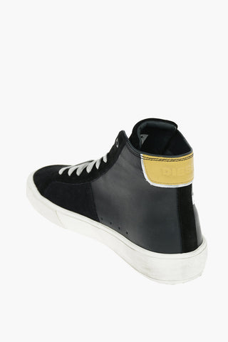 Sneakers Alte S-MYDORI ML in Pelle e suede con Lacci a Contrasto