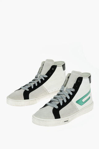 Sneakers alte S-MYDORI ML in pelle con dettagli in suede