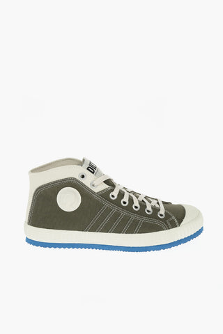 Cotton S-YUK MC High-Top Sneakers with Embossed Logo