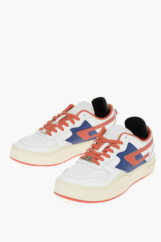 Contrasting Laces Leather S-UKIYO LOW Low-Top Sneakers