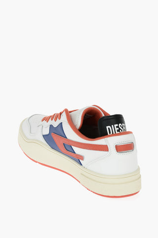 Contrasting Laces Leather S-UKIYO LOW Low-Top Sneakers