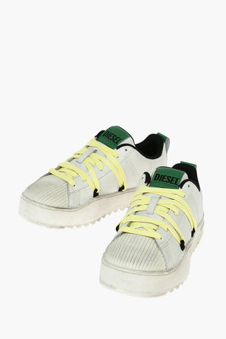 Leather S-SHIKA LACEUP Low Top Sneakers
