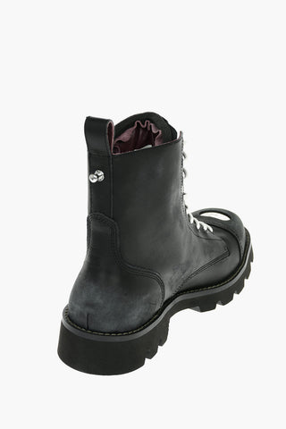 Leather D-KONBA CB combat boots