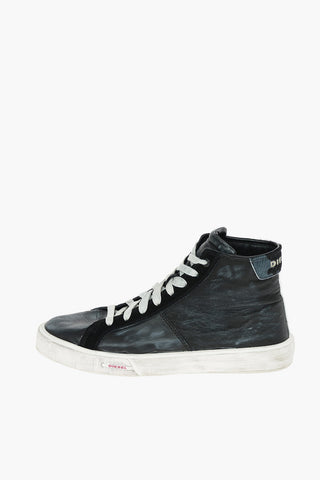 Vintage Effect Leather S-MYDORI MC Low-Top Sneakers