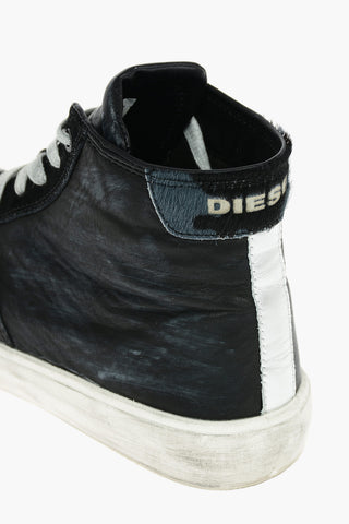 Vintage Effect Leather S-MYDORI MC Low-Top Sneakers