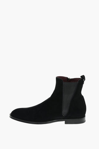 Suede Leather GIOTTO Desert Booties with Side Zip