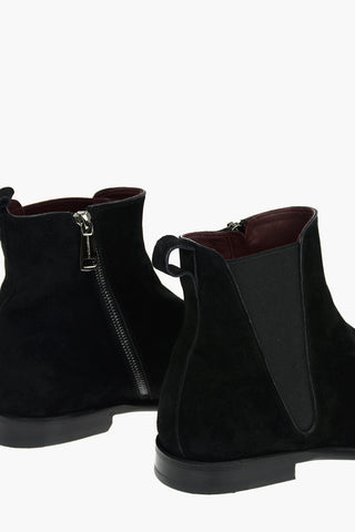 Suede Leather GIOTTO Desert Booties with Side Zip
