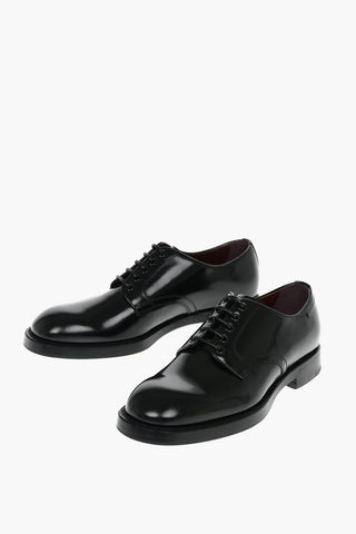 Brushed Leather MICHELANGELO Derby Lace-up Shoes