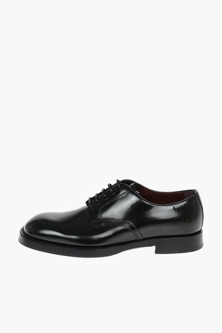 Brushed Leather MICHELANGELO Derby Lace-up Shoes