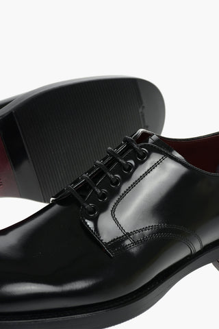 Brushed Leather MICHELANGELO Derby Lace-up Shoes