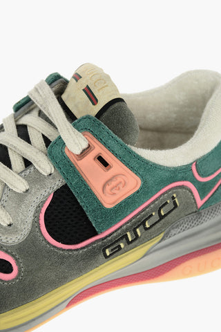 Sneakers Basse ULTRAPACE in Suede e Tessuto con Logo Ricamato