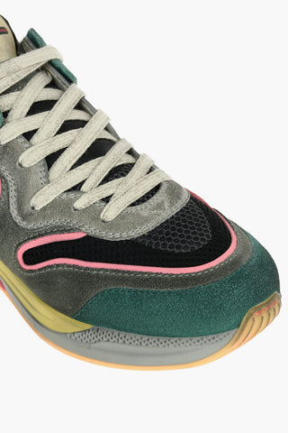 Sneakers Basse ULTRAPACE in Suede e Tessuto con Logo Ricamato
