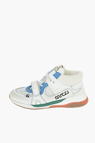 Leather Fabric ULTRAPACE High-top Sneakers with Logo embroidery
