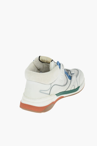 Leather Fabric ULTRAPACE High-top Sneakers with Logo embroidery