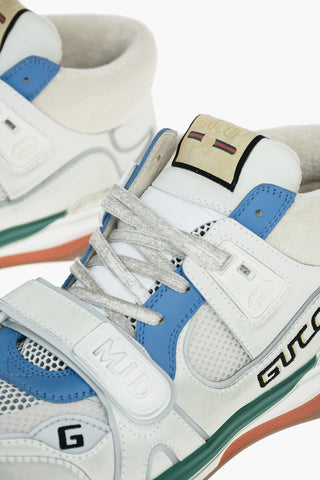 Leather Fabric ULTRAPACE High-top Sneakers with Logo embroidery